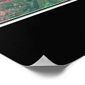 Poster Carte satellite de l'affiche du lac Norris Tenness (Coin)