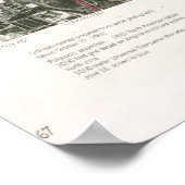 Poster Carte satellite de l'ancienne Washington DC (1968) (Coin)