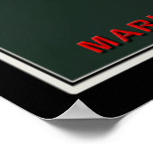 Poster Carte satellite de l'île Parris Caroline du Sud (Coin)