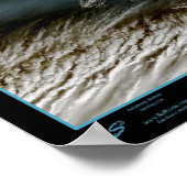 Poster Carte satellite de l'Islande (Coin)