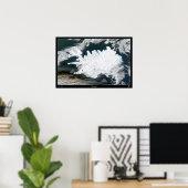 Poster Carte satellite de l'Islande (Bureau à domicile)