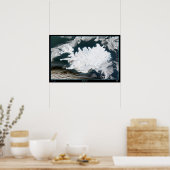 Poster Carte satellite de l'Islande (Cuisine)