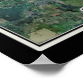 Poster Carte satellite de Salem Oregon (Coin)