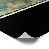 Poster Carte satellite de Salinas California (Coin)