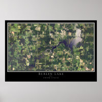 Carte satellite du lac de Berlin Ohio