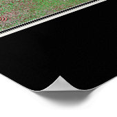 Poster Carte satellite du lac Érié (Coin)