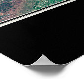 Poster Carte satellite du parc national de Cumberland Gap (Coin)