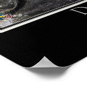 Poster Carte satellite du réservoir Dillon Colorado (Coin)