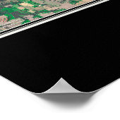 Poster Carte satellite Mark Twain Lake Missouri (Coin)