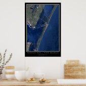 Poster Carte satellite Port Aransas Texas (Cuisine)