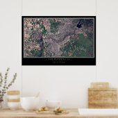 Poster Carte satellite Sacramento California (Cuisine)