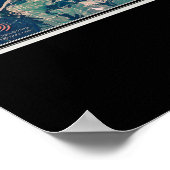 Poster Carte satellite Weiss Lake Alabama (Coin)