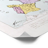 Poster Carte satirique de l'Europe | 1871 (Coin)