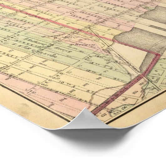 Poster Carte Sec 6 Brooklyn (Coin)