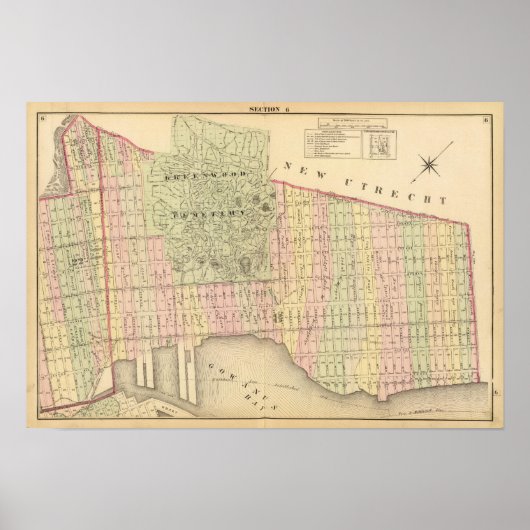 Poster Carte Sec 6 Brooklyn (Devant)