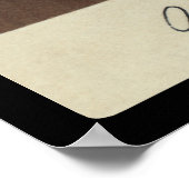 Poster Carte Signée Abraham Lincoln 1860 (Coin)