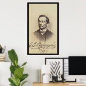 Poster Carte signée Beauregard générale 1867 (Bureau à domicile)