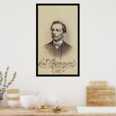 Poster Carte signée Beauregard générale 1867 (Cuisine)