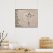 Poster Carte Sindarin de la Lonely Mountain (Cuisine)