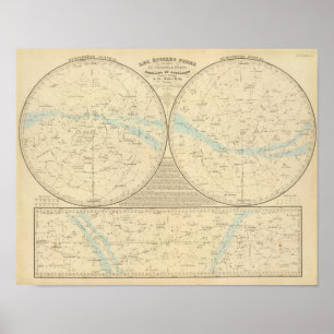 Poster Carte Stars fixes