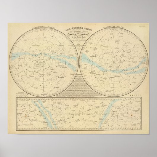 Poster Carte Stars fixes (Devant)