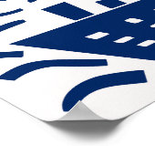 Poster carte stylisée dessinée à la main du Royaume-Uni. (Coin)