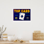 Poster Carte supérieure (Cuisine)