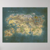 Poster Carte Tamriel (Devant)