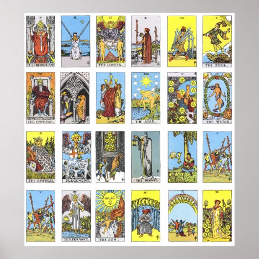 Poster Carte Tarot (Devant)