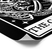 Poster Carte Tarot Amoureux des chats Skeleton Et Cat Tar (Coin)