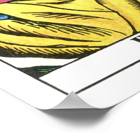 Poster Carte Tarot Justice (Coin)