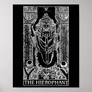 Poster Carte Tarot L'Hierophant - Le Pape Occult Cadeau