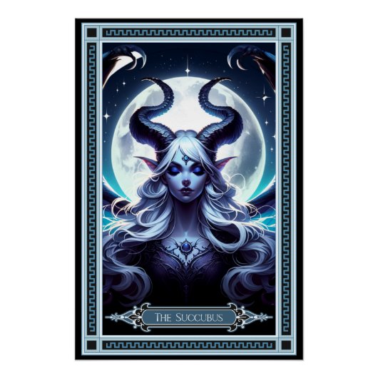 Poster Carte Tarot Succubus (Devant)