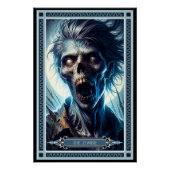 Poster Carte Tarot Zombie (Devant)