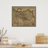 Poster Carte Tartaria (Russie) (Cuisine)