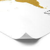 Poster Carte Thème Voyage Invité Connexion Mariage Mitzva (Coin)