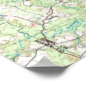 Poster Carte Tidewater Virginia (1984) (Coin)