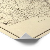 Poster Carte topographique (Coin)