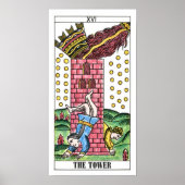 Poster Carte Tower Tarot (Devant)