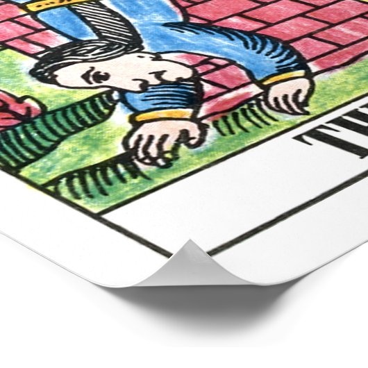 Poster Carte Tower Tarot (Coin)