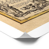 Poster Carte Turquie Perse Arabie - 1721 (Coin)