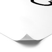 Poster Carte typographique de Charleston Négatif (Coin)