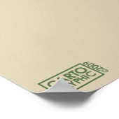 Poster Carte typographique de l'avant de guêpe (Utah) (Coin)