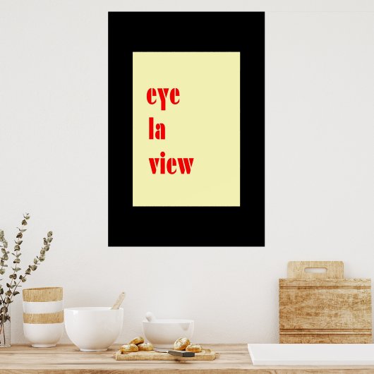 Poster Carte U LUV (Cuisine)