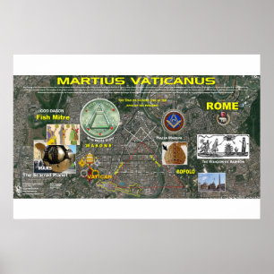 Poster Carte Vatican Martian Star 2