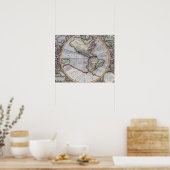 Poster Carte vintage (Cuisine)