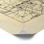 Poster Carte vintage Anacostia DC (1892) (Coin)