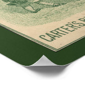 Poster Carte Vintage Backache Plasters de Carter (Coin)