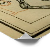 Poster Carte vintage BRNO République tchèque (1911) (Coin)