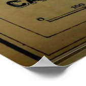 Poster Carte vintage Carcassonne France (1895) (Coin)